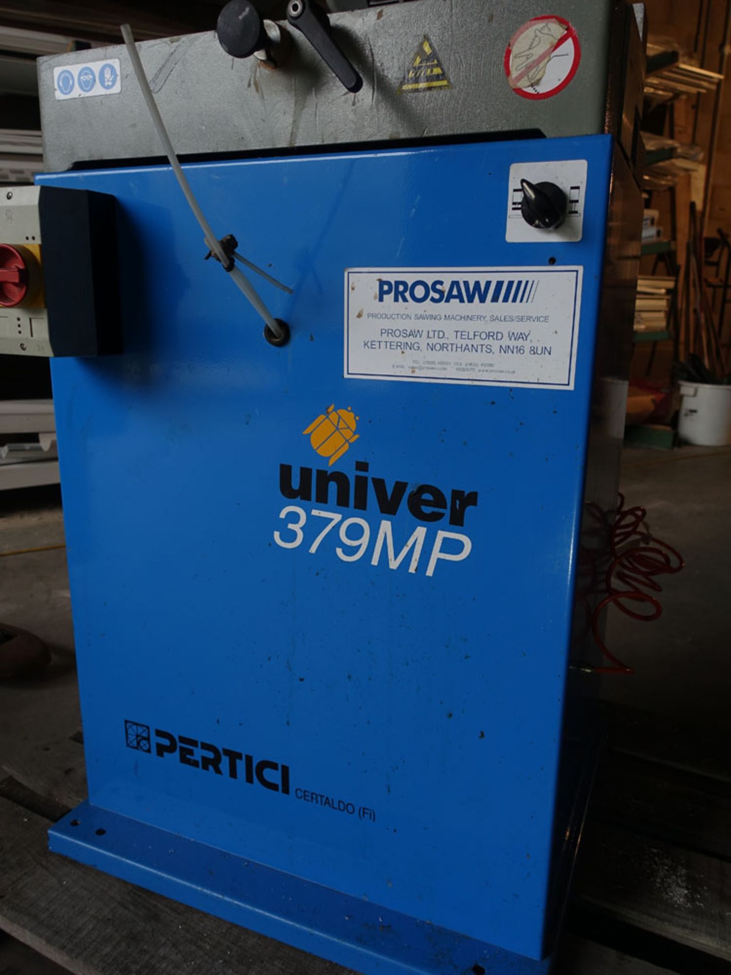 Pertici Univer model 379MP cut off saw Serial number 00S141 Year 2000 - Image 7 of 7