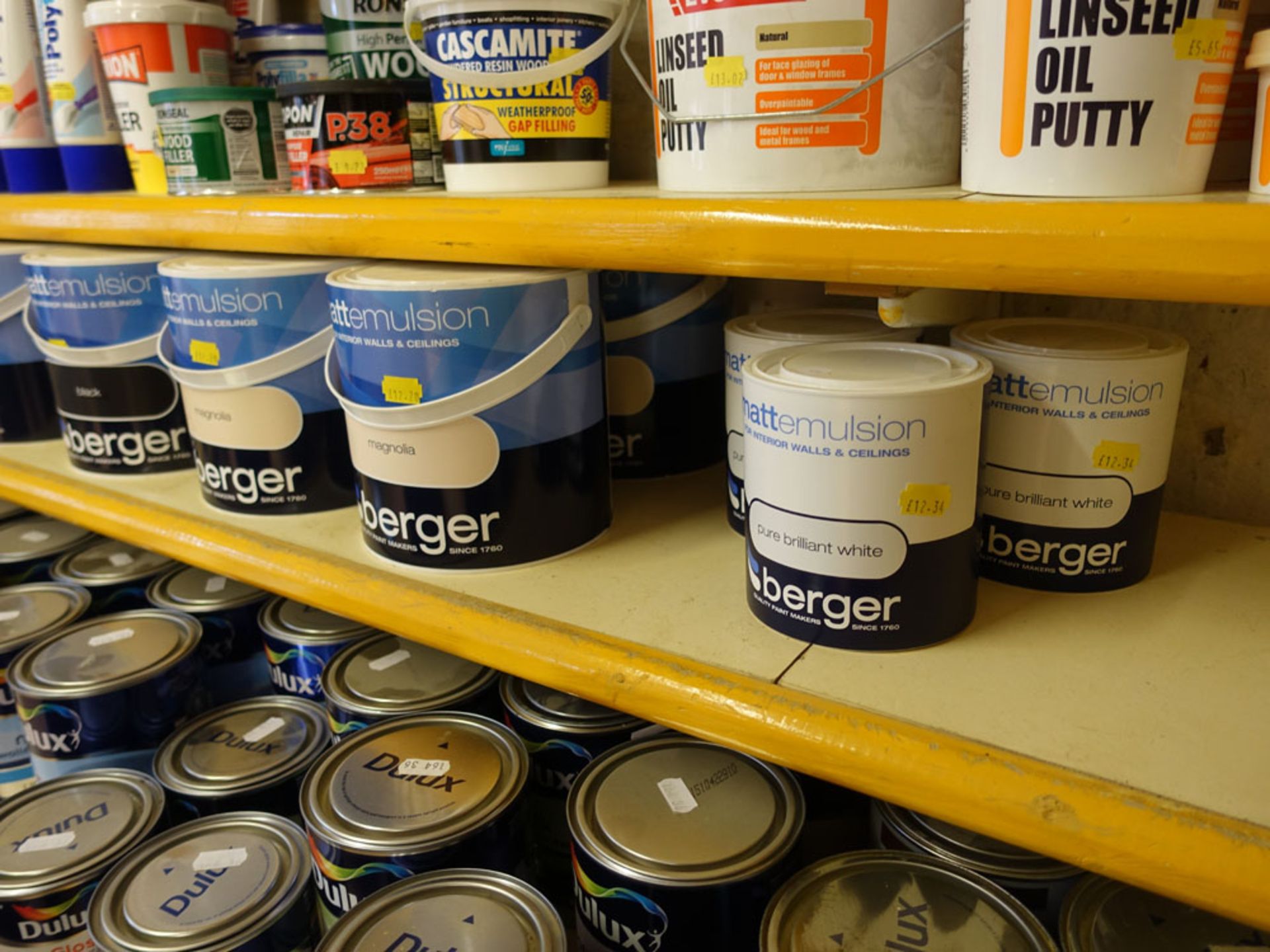 Approximately 14 tins of Berger and other emulsions - Image 2 of 2