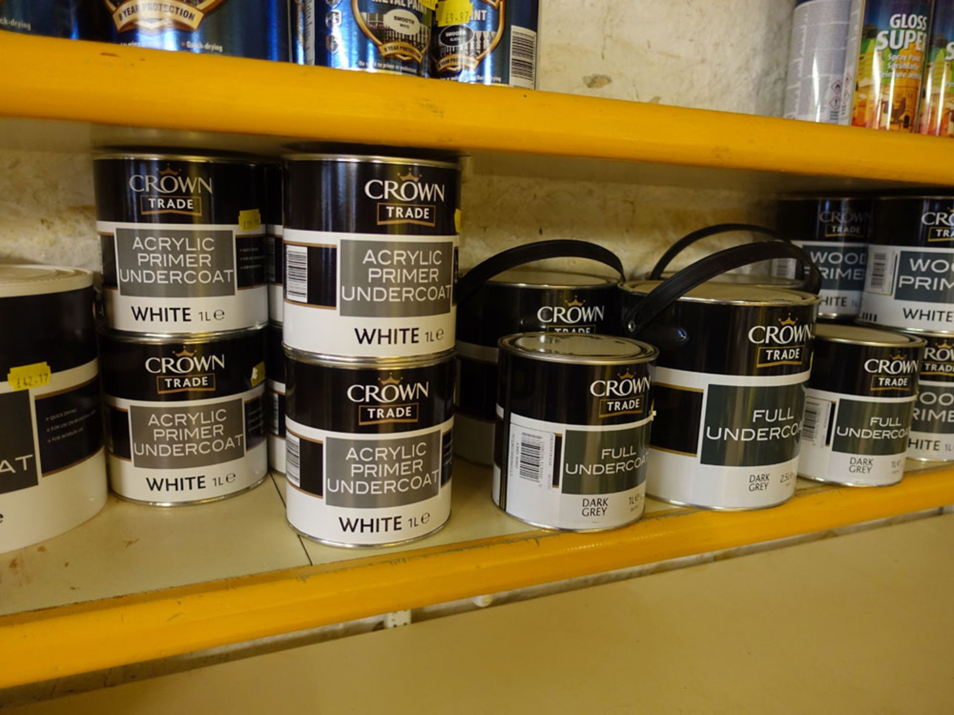 Range of approximately 30 various tins of Crown paints - Image 2 of 3