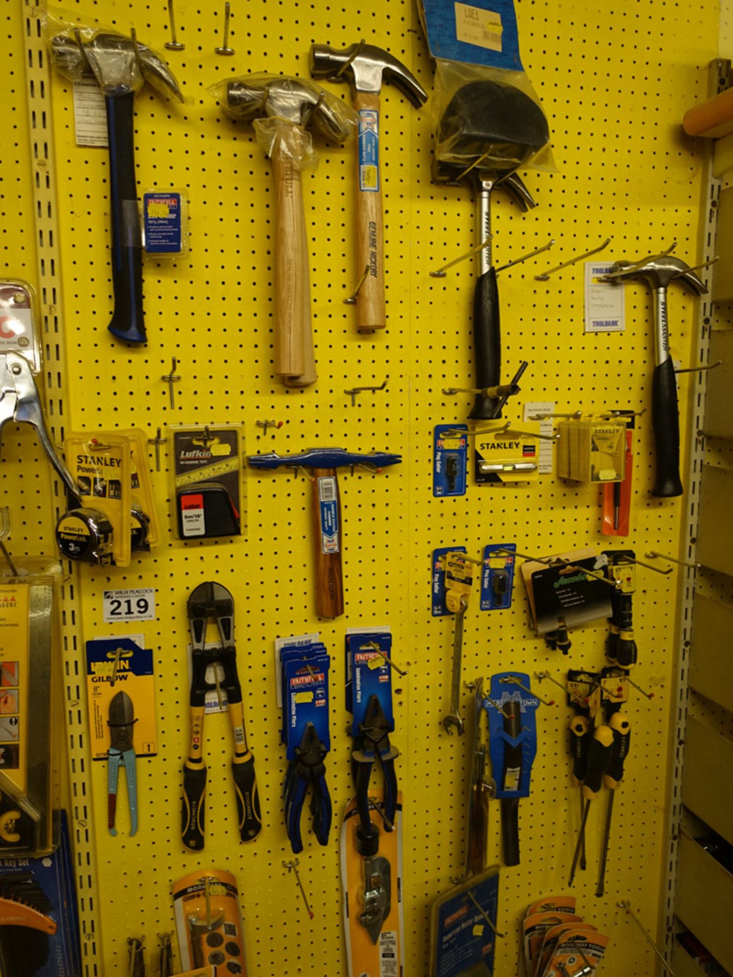 Range of hand tools including claw hammers, stapler, pliers, screwdrivers, spanners, plasterers - Image 2 of 4
