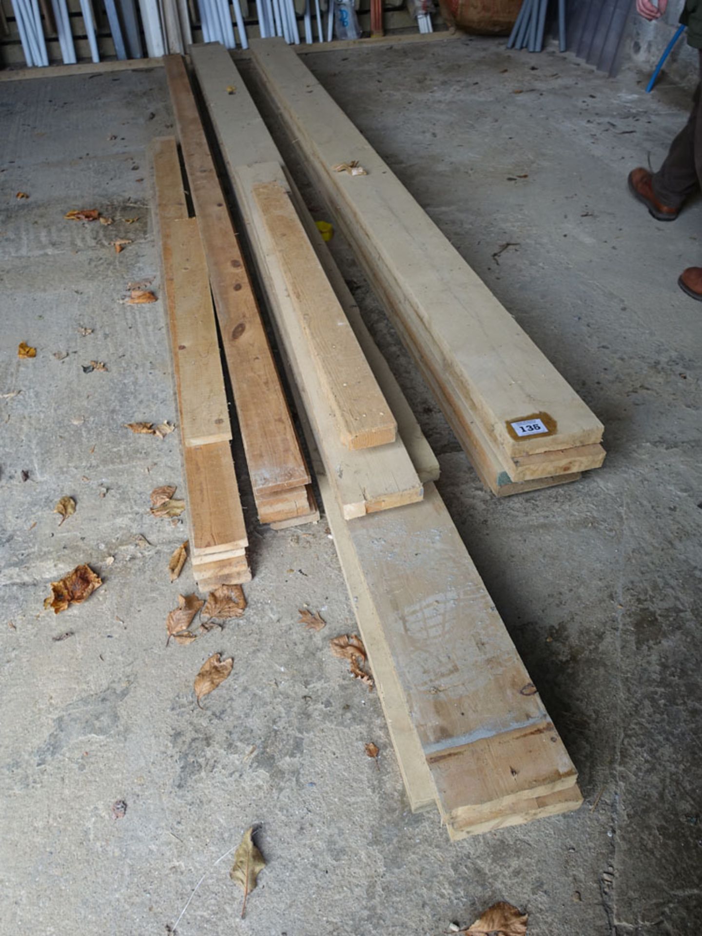 Range of soft wood planks and timber