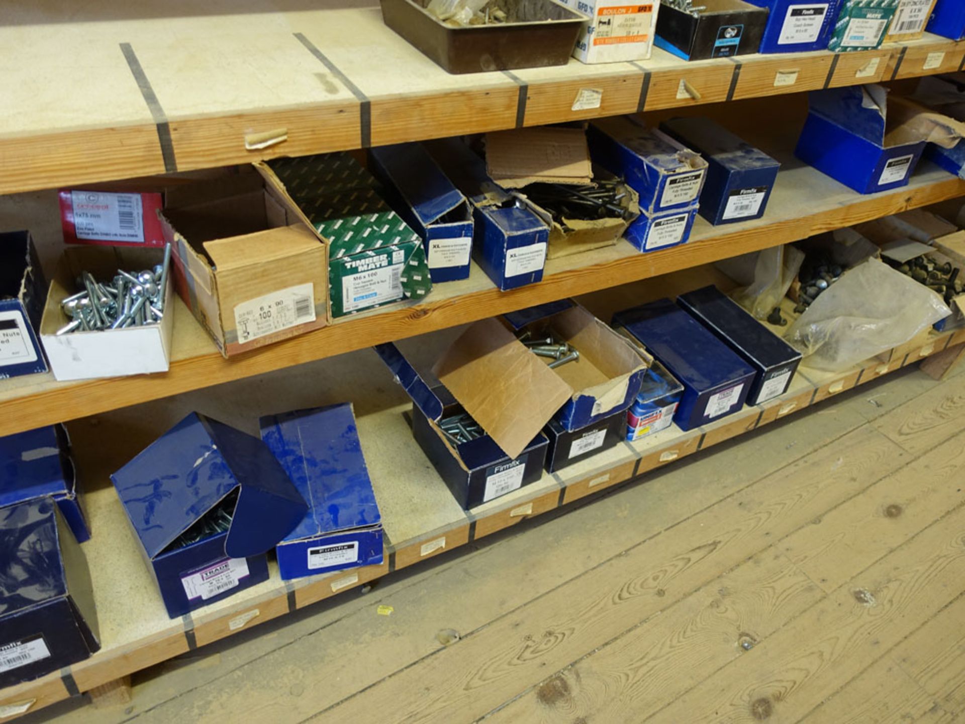 Large quantity of nuts bolts, coach bolts and other fixings (the contents of 6 shelves) - Image 4 of 4