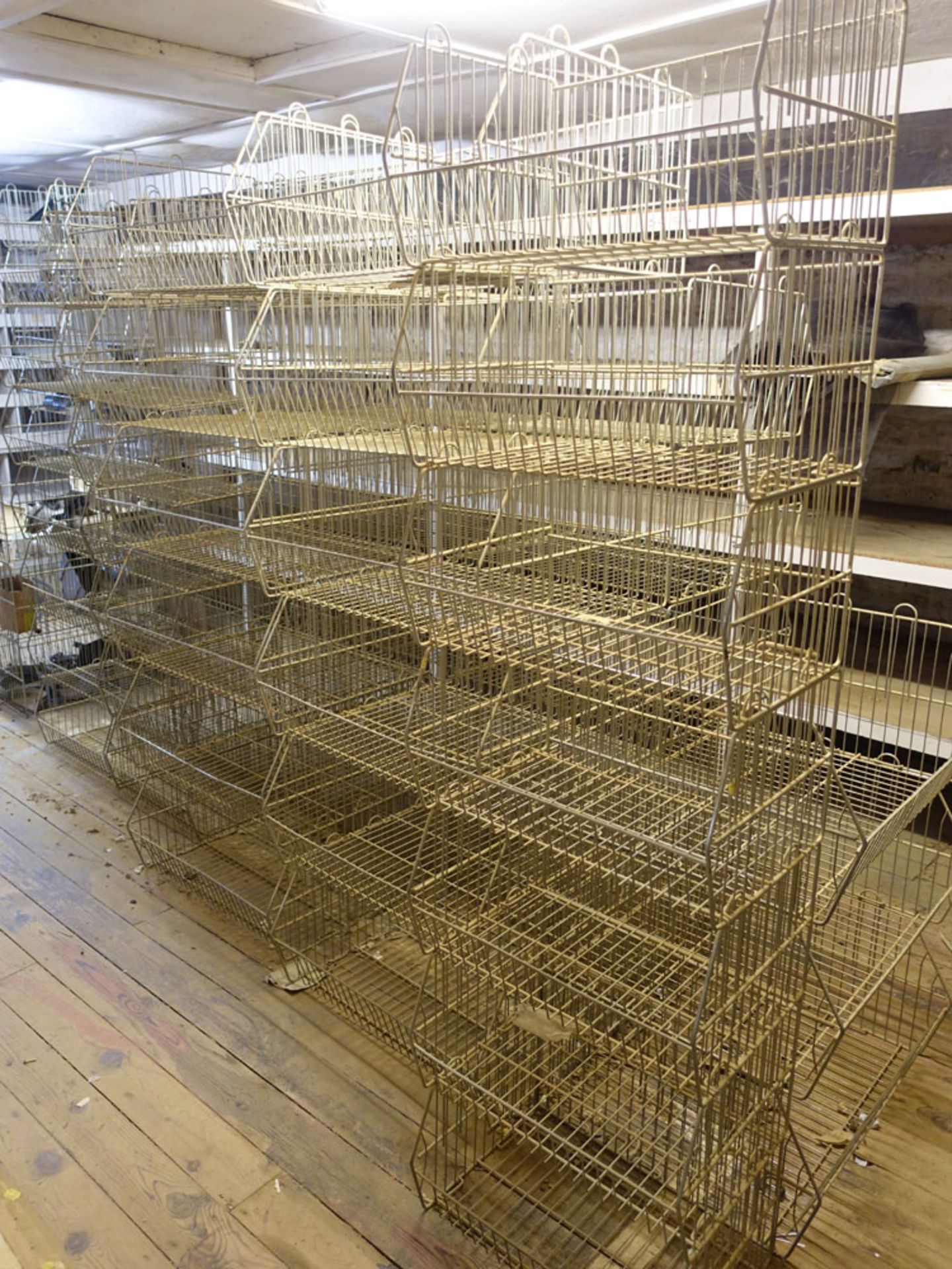 Approximately 80 various sized shop wire display baskets - Image 2 of 3