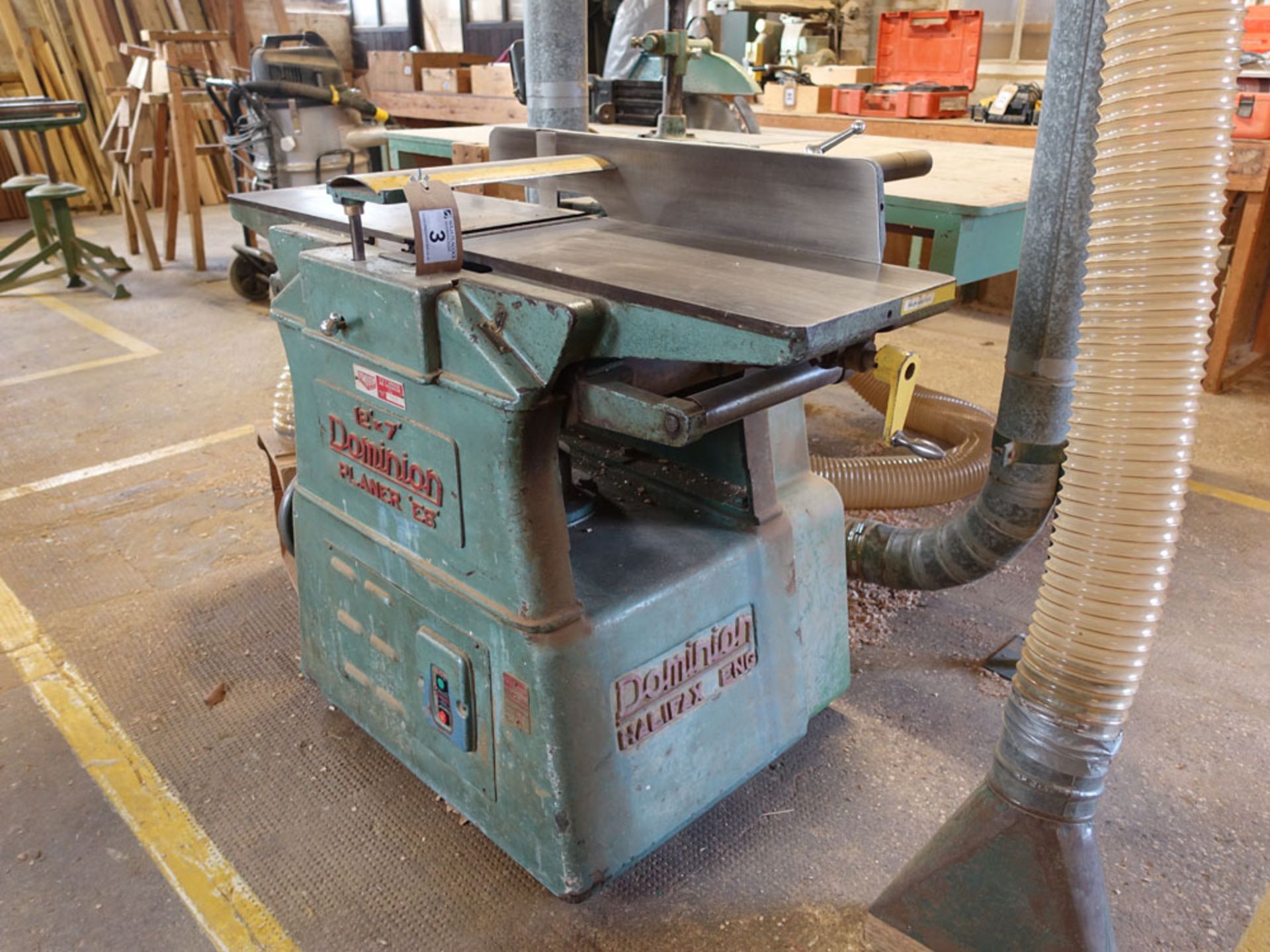 Dominion 12'' x 7'' planer thicknesser model ES, serial no 432 - Image 2 of 3
