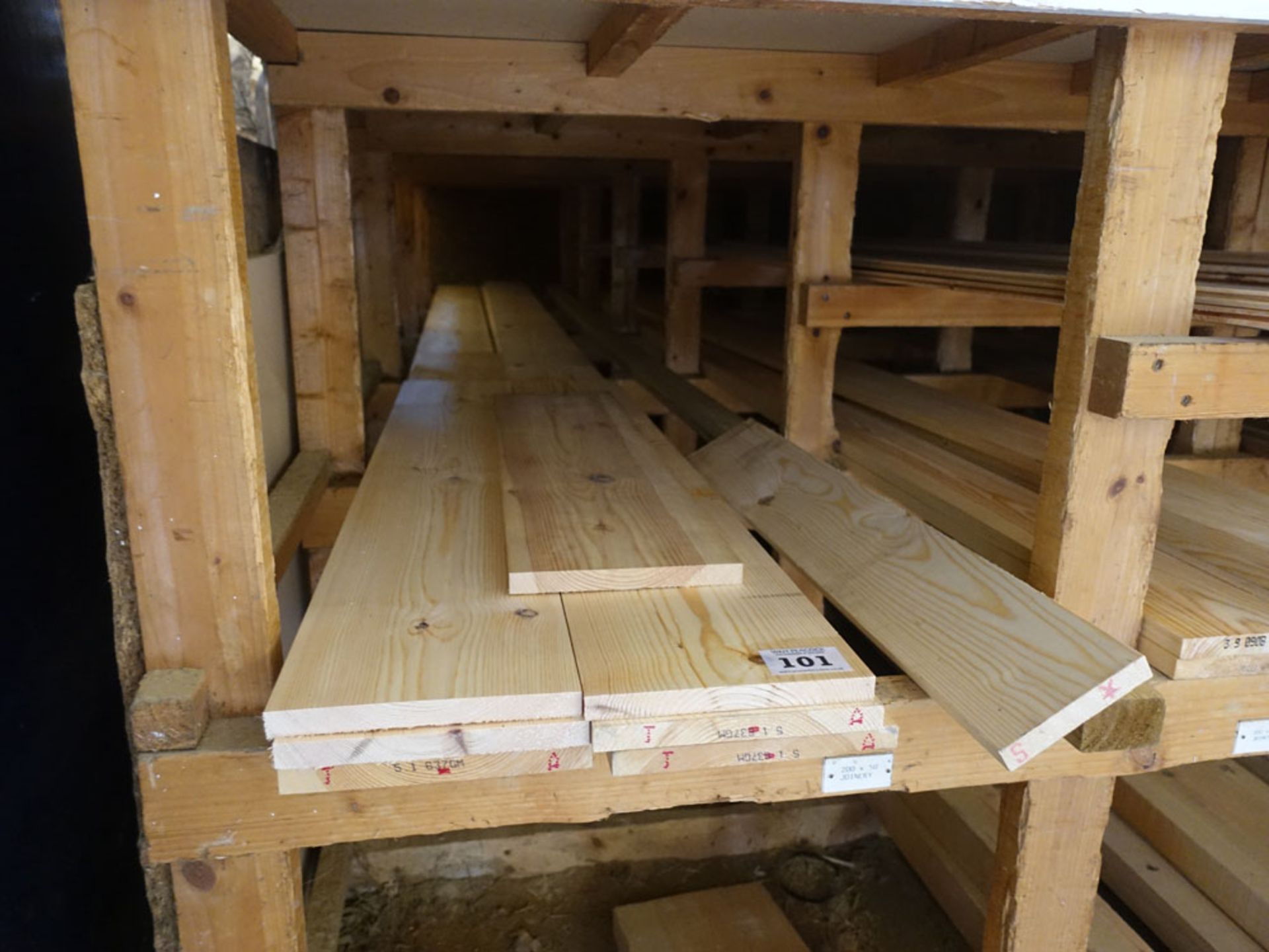 Remaining stocks of mainly softwood timbers including 220 x 20 x 5m, 146 x 20 x 4m PAR boarding,