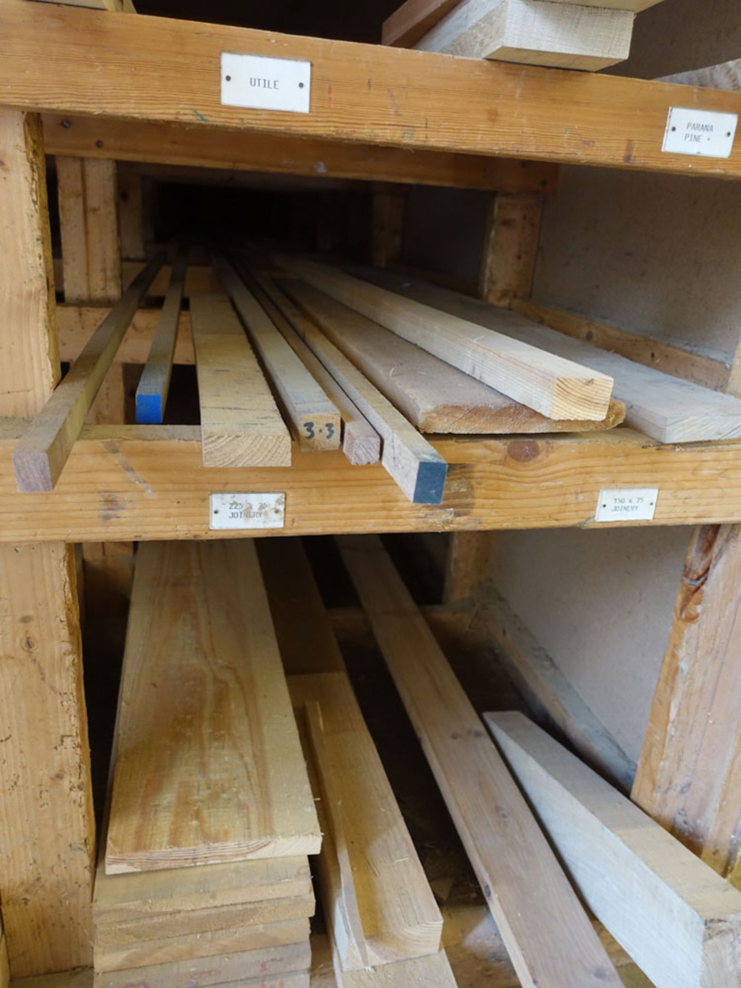 Remaining stocks of mainly softwood timbers including 220 x 20 x 5m, 146 x 20 x 4m PAR boarding, - Image 4 of 6