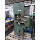 Meber model SQ vertical band saw with single phase electric motor, depth of cut 200mm,throat 380mm