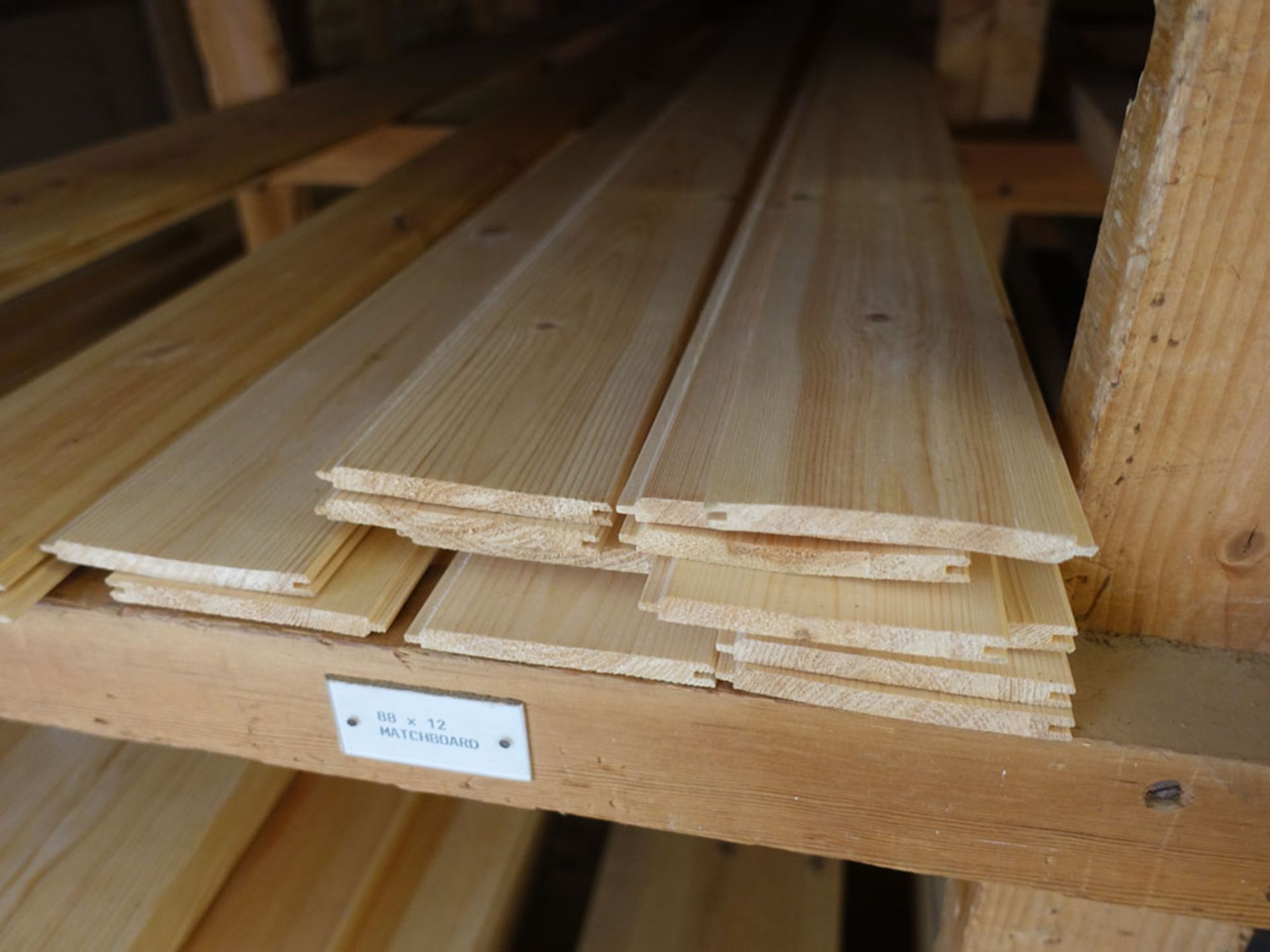 Remaining stocks of mainly softwood timbers including 220 x 20 x 5m, 146 x 20 x 4m PAR boarding, - Image 5 of 6