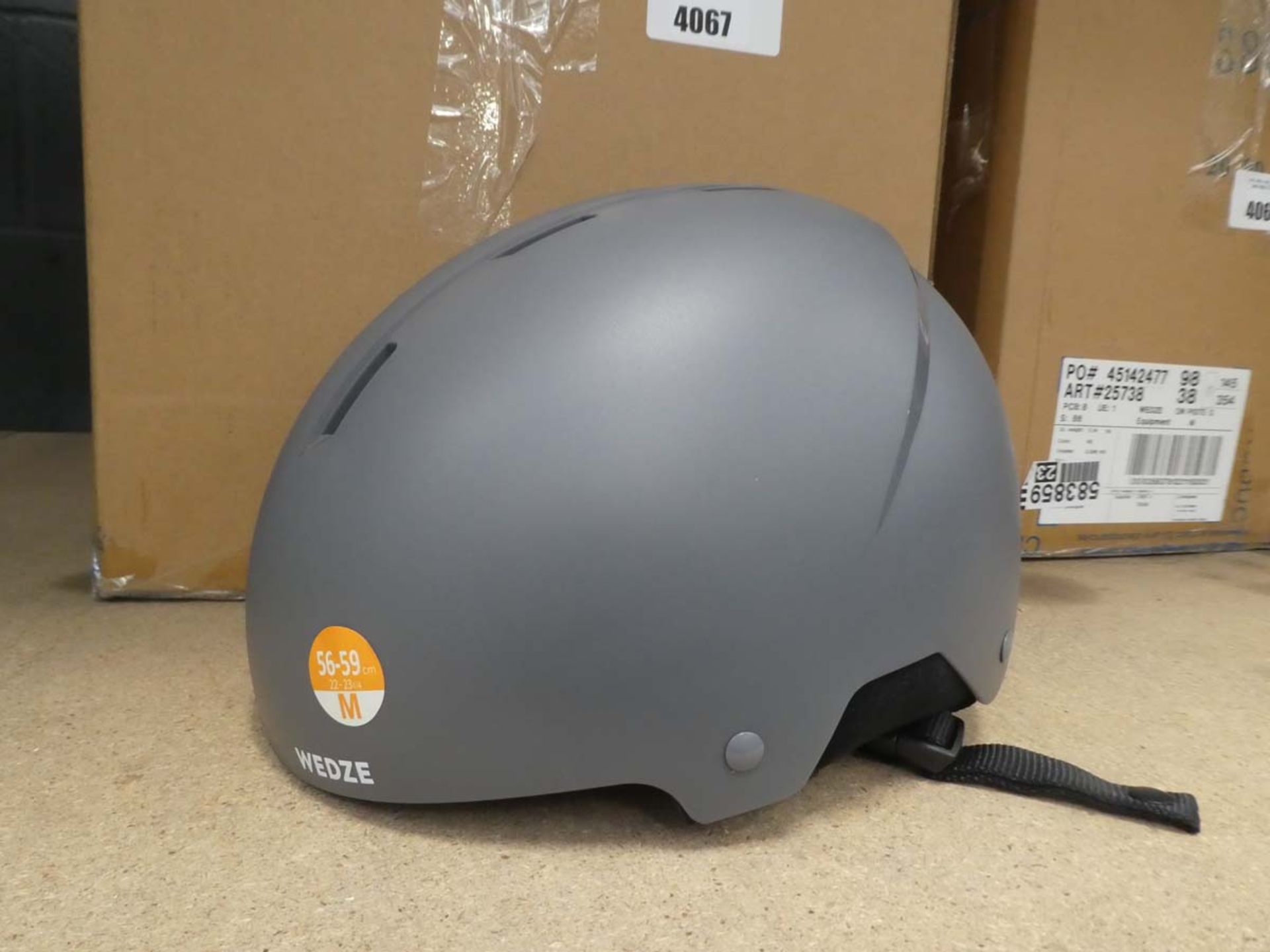 Box of Wedze ski helmets