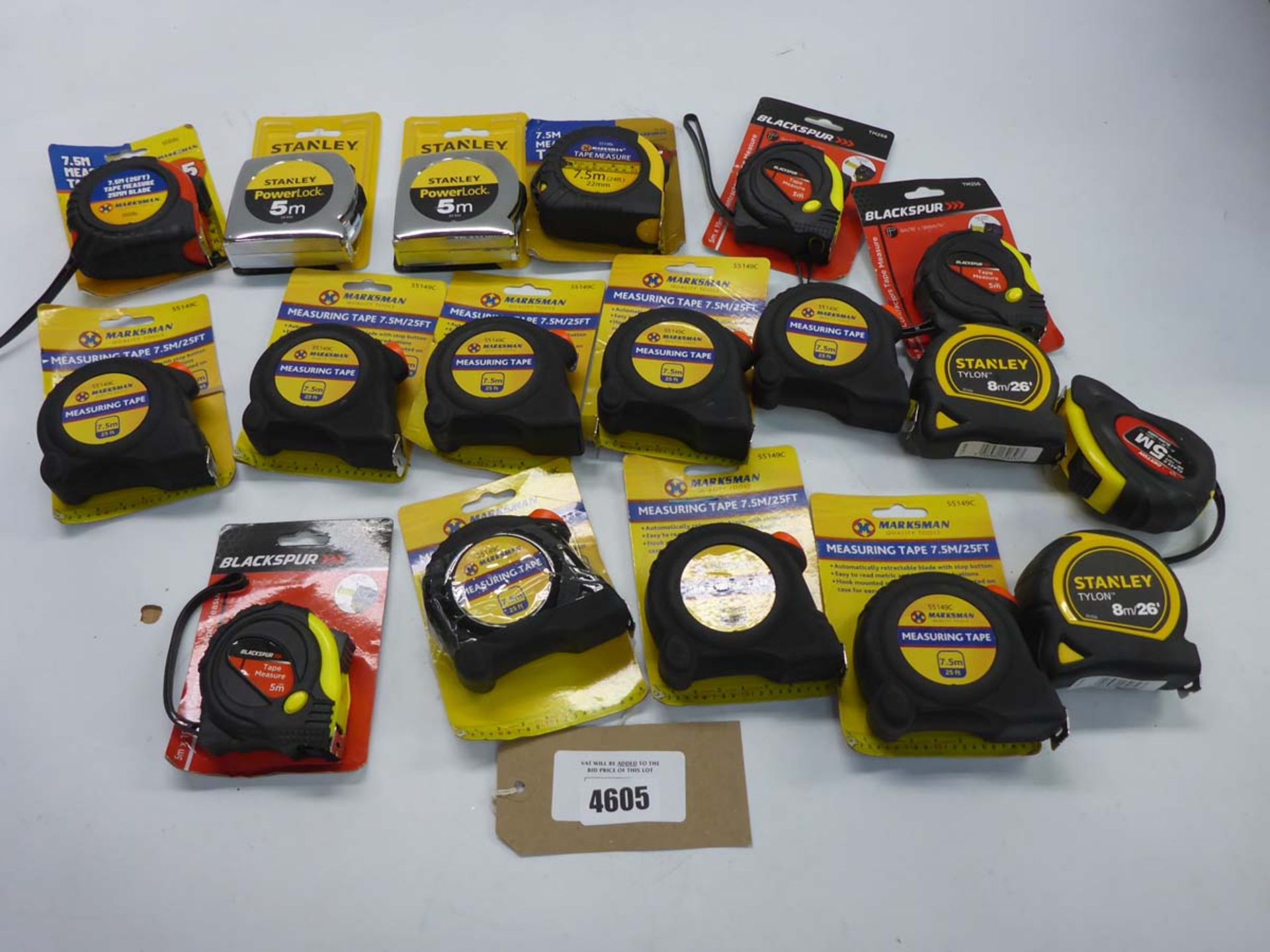 Selection of tape measures