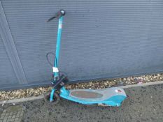 Green Razor electric scooter with charger