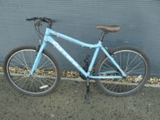 Light blue Carrera mountain bike