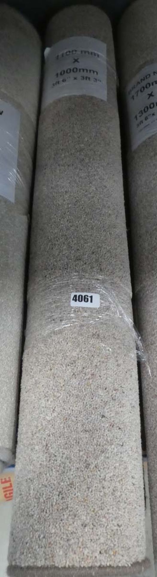 1100mm x 1000mm beige rug