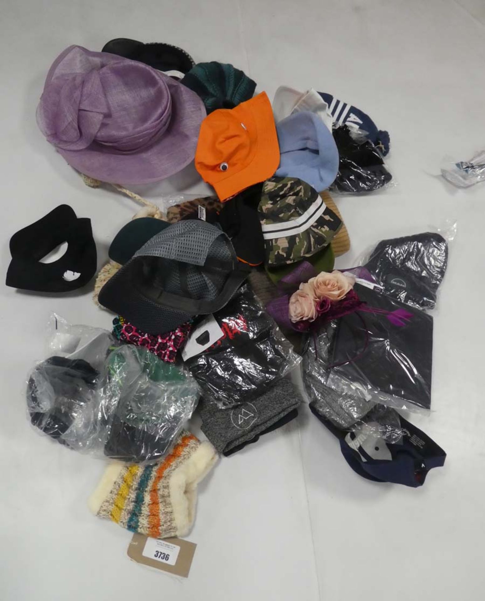 Selection of hats in various styles