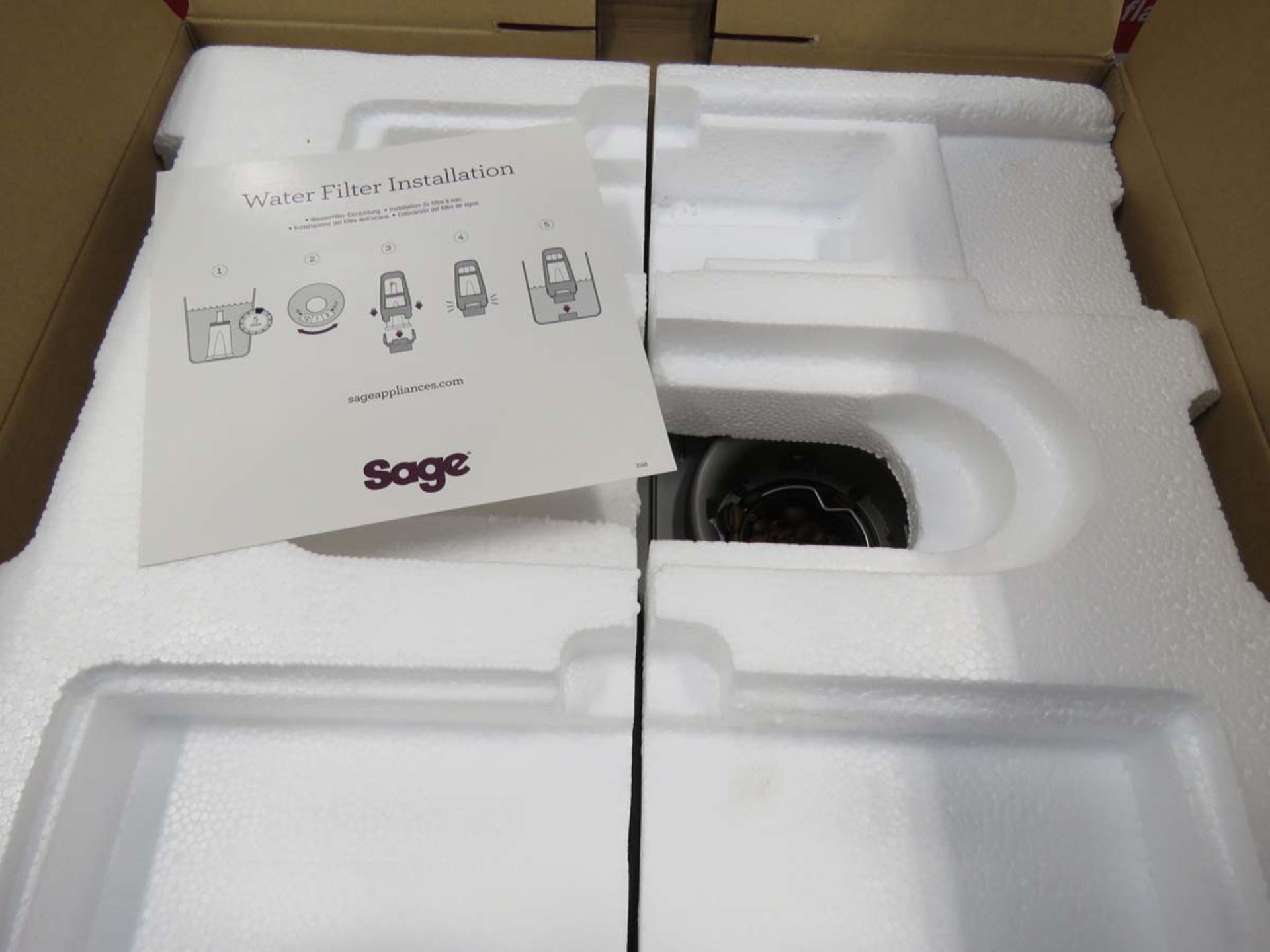 (8) Sage Barista express coffee machine in box - Image 2 of 2