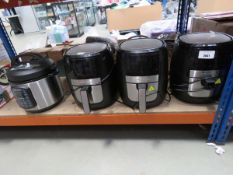 3 unboxed Gourmia digital air fryers and an Instant Pot pressure cooker (48)
