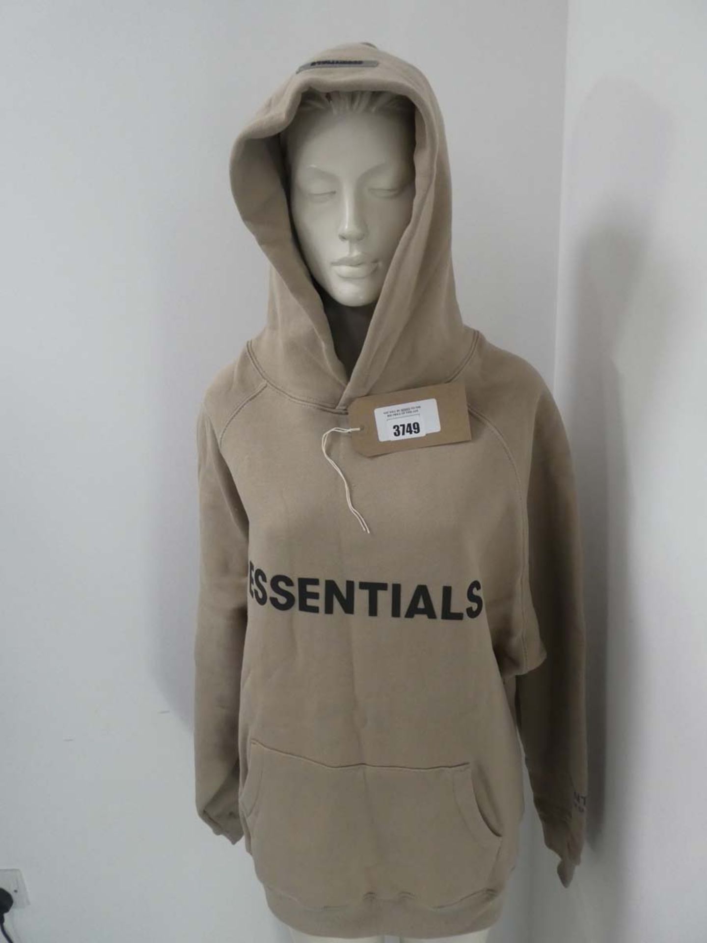 Essentials Fear of Good hoodie in tan size medium (in bag)