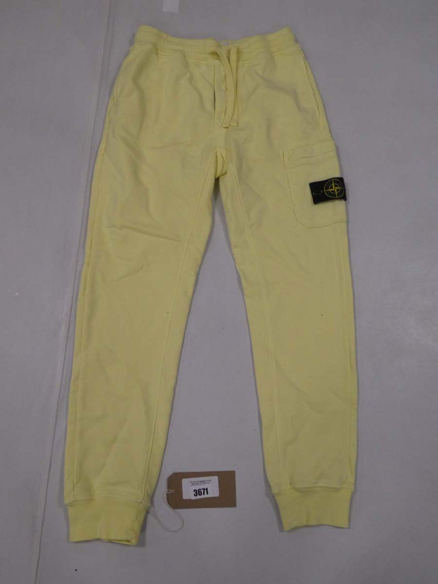 Stone Island sweat pants in light yellow size small ART. 741564551 (bagged)