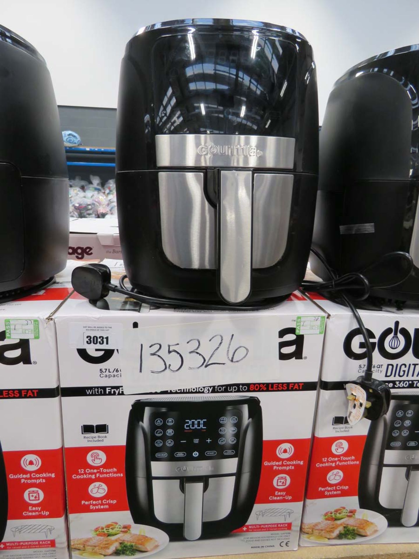 (42) Gourmia digital air fryer with box