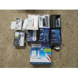 4 battery powered toothbrushes and WaterPik water flosser