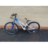 (2210) Blue and white Apollo childs mountain bike