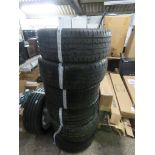 Single Volkwagen Golf wheel with tyre and 6 17'' tyres