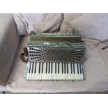 Soprani piano accordion with mother of pearl decoration