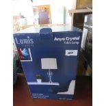 Lumis Anya crystal table lamp in box