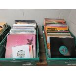 2 crates of vinyl LPs and singles