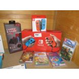 Boxed Nintendo Switch with 4 games incl. Animal Crossing New Horizons, 2 joy cons and charge and