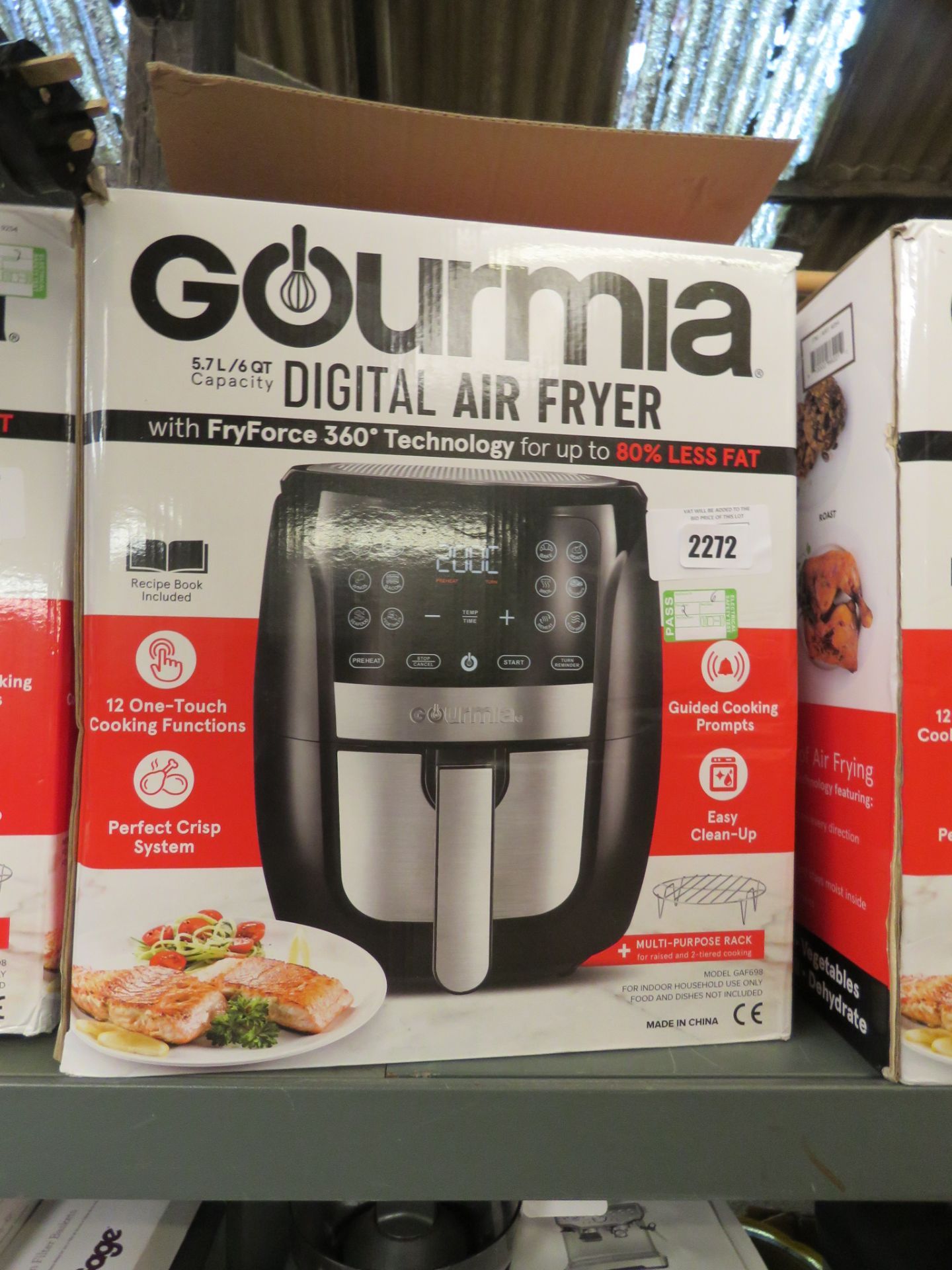 (7) Gourmia digital air fryer with box - Image 2 of 2