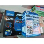 Draper jump starter and Streetwise heavy duty battery charger