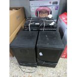 (44) Sanyo hifi system with speakers