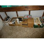 8 boxes of housewares, ornaments, pictures, etc.