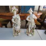 Vintage courting couple figures