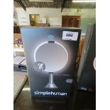 simplehuman sensor mirror with magnifier and rechargeable light