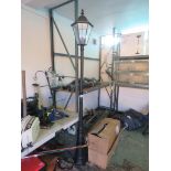 2 boxed and 1 unboxed street light style garden lights