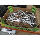 Box of assorted spanners