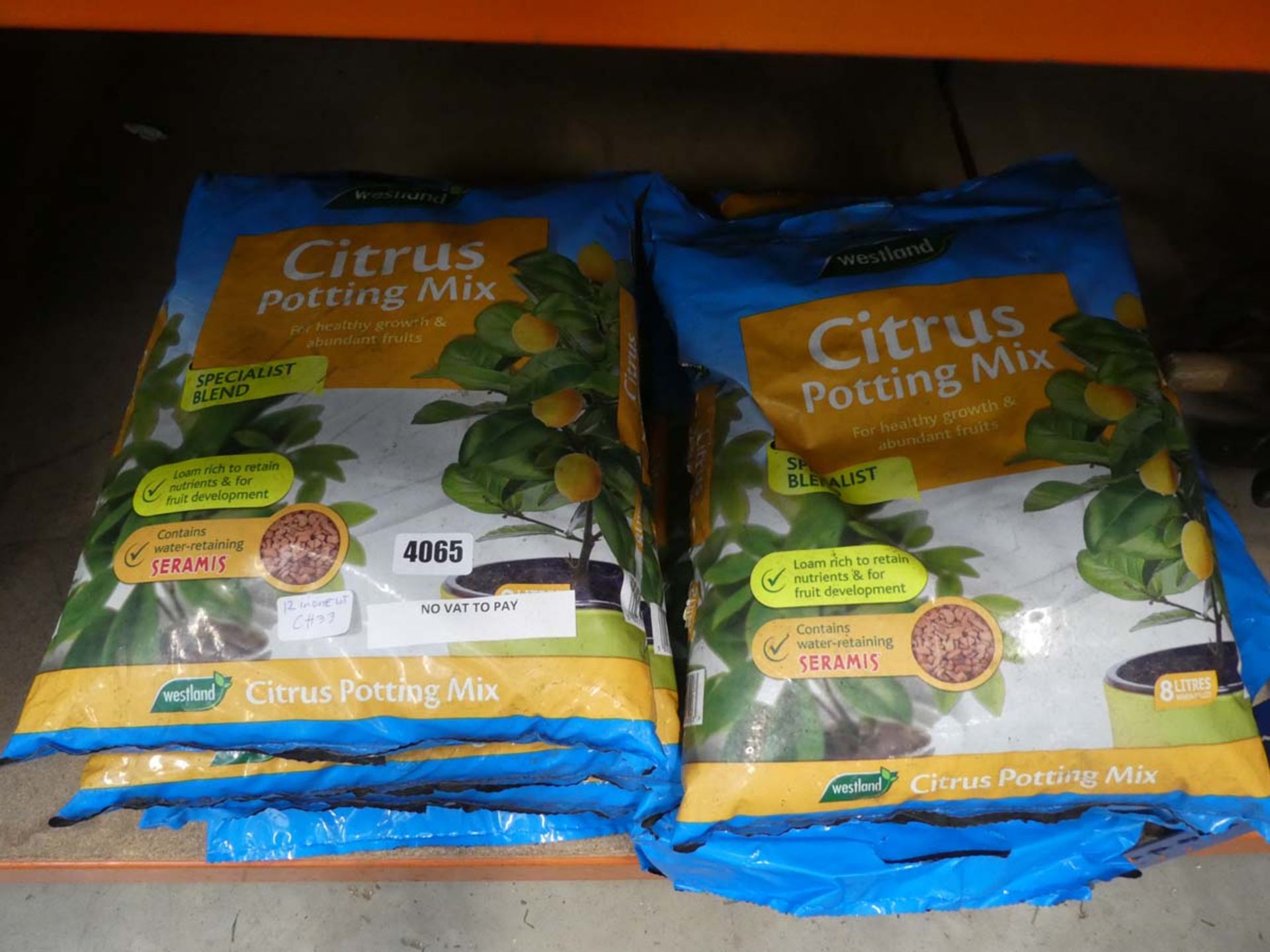 12 Bags of citrus potting mix