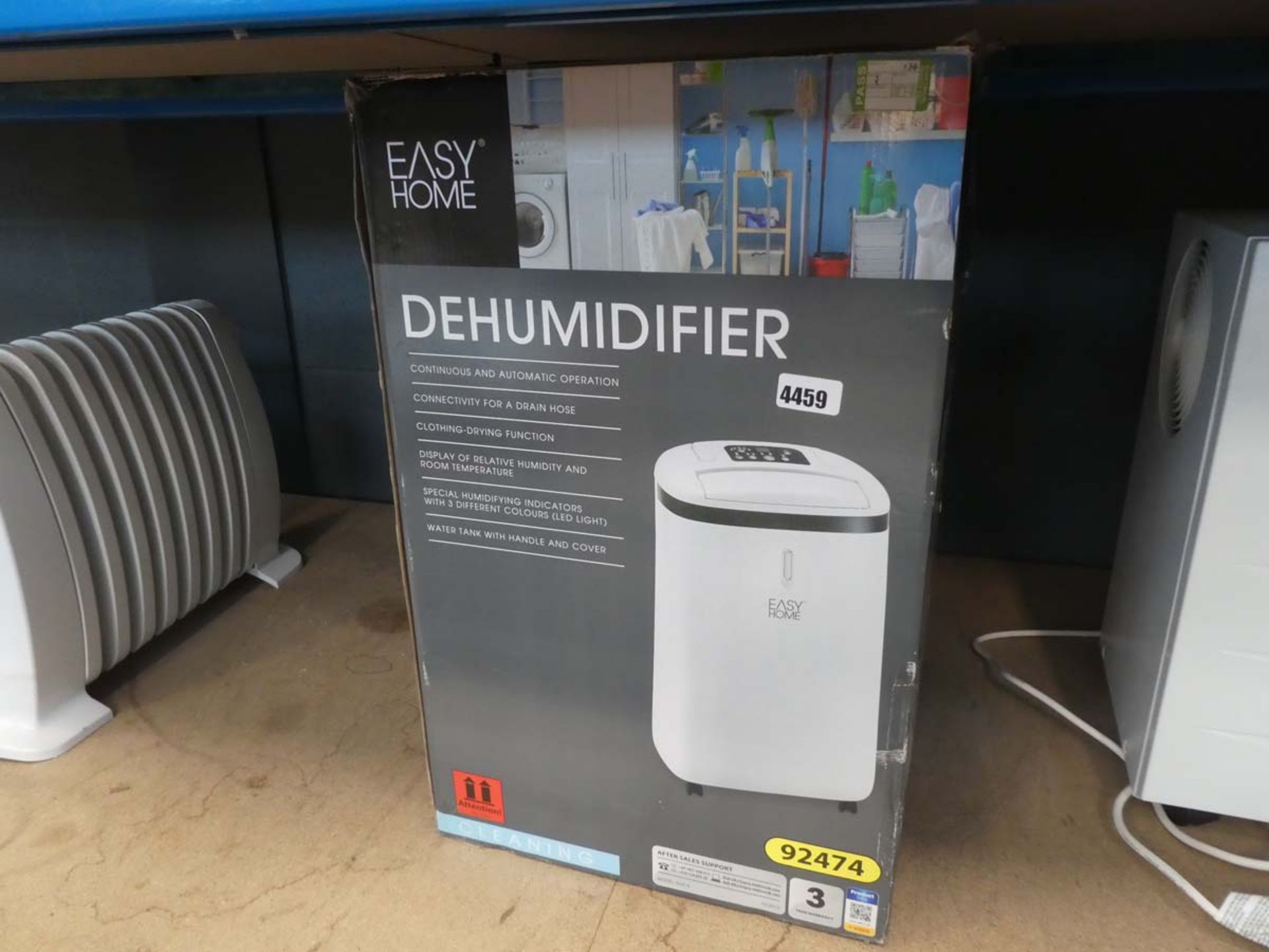 Boxed dehumidifier