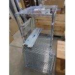 Chrome rack with spare parts