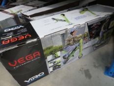 2 Vega boxed electric scooters