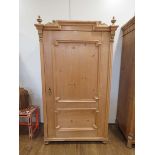 Single door pine continental wardrobe