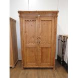 2 Door pine continental wardrobe