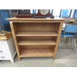 Oak open bookcase