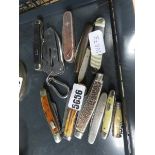 Collection of pen knives