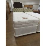 3ft single divan bed with polka dot headboard