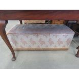 Rose patterned ottoman