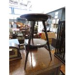 2 tier tripod side table