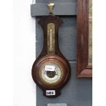 Oak framed barometer